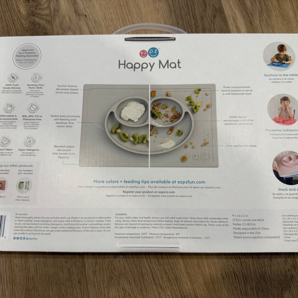 NEVER OPENED ezpz Happy Mat  - Blush - Placemat & Plate in one - Picture 2 of 3